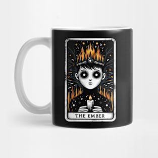 The Ember Emperor Burn Flame Funny Tarot Card Pun Horoscope Mug